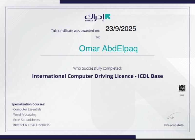 ICDEL certificate